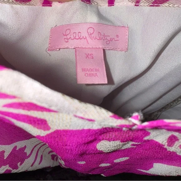 Lilly Pulitzer Maxi Dress Deanna SILK Va Voom Purp Wanderlast Pink LUREX - Picture 4 of 5
